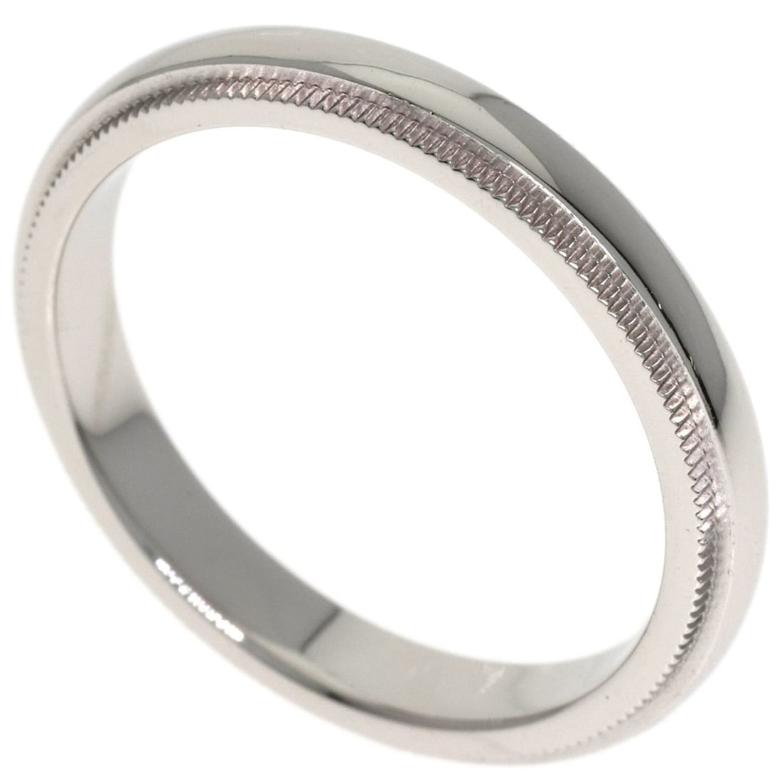 Tiffany & Co. Milgrain Ring, Platinum PT950, Women's Ring.: --- Catalog ---Category: SizeJP Size: 14US Size: 7Category: DesignType: Band ringGender: WomenMaterial: Platinum 950Category: GeneralBrand: Tiffany--- Item List ---Section: ConditionRanking: Rank A Us