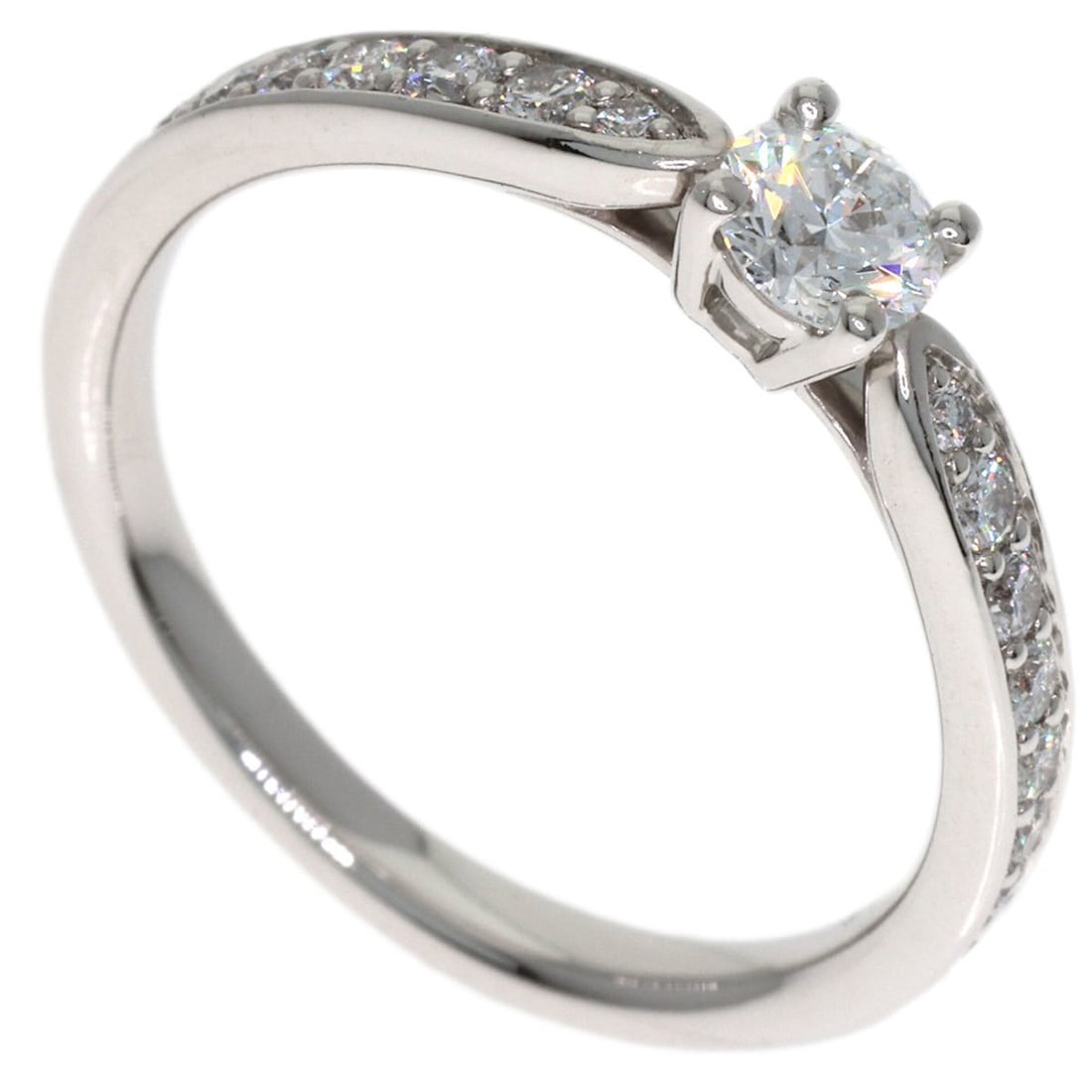 Tiffany & Co. Harmony Wedding Diamond Ring, Platinum PT950, Women's Ring. (1 of 8)