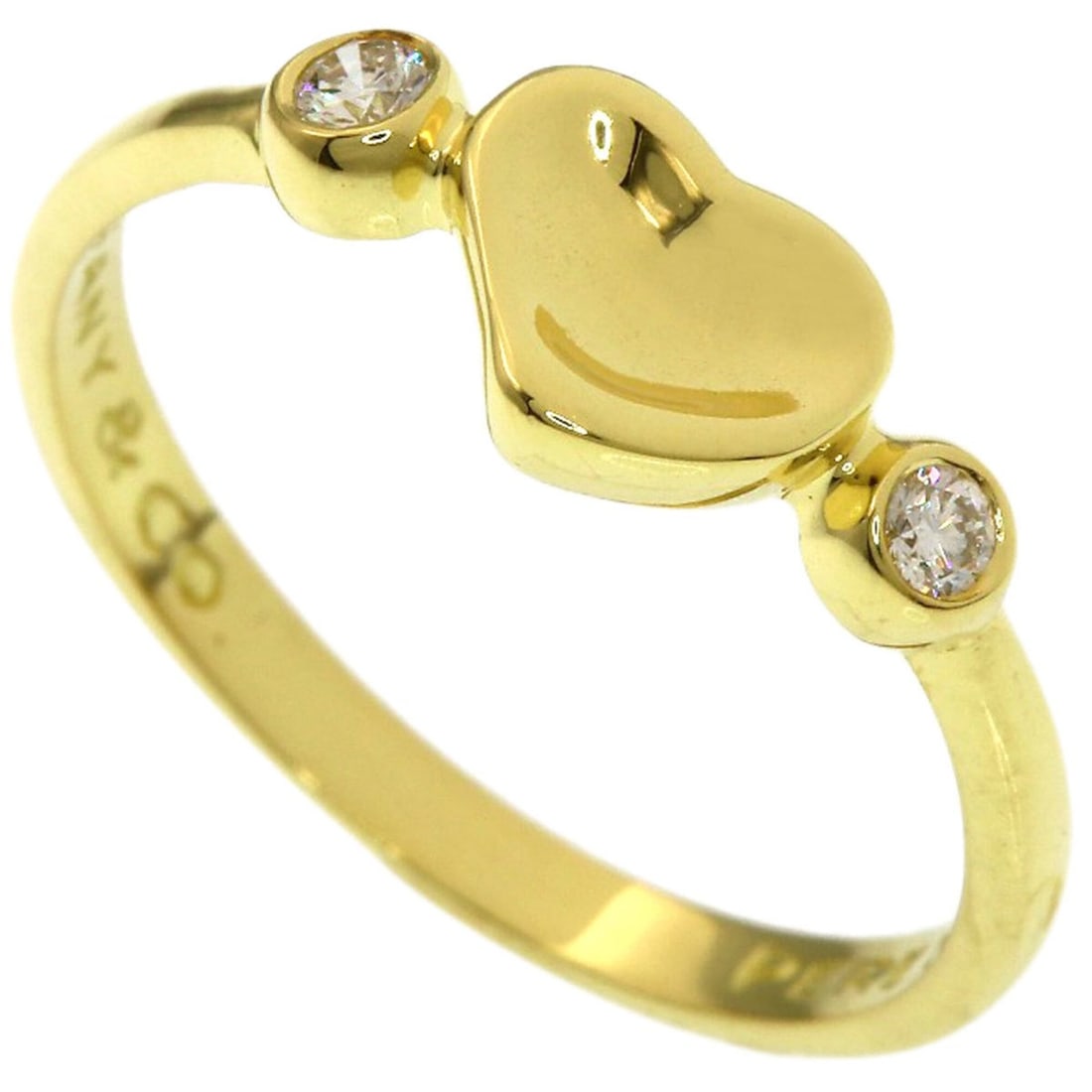 Tiffany & Co. Full Heart 2-Piece Diamond Ring, 18K Yellow Gold, Women's.: --- Catalog ---Category: SizeJP Size: 9.5US Size: 5Category: DesignType: Band ringStone: DiamondGender: WomenMaterial: Yellow gold (18K)Category: GeneralBrand: Tiffany--- Item List ---Section: Conditi