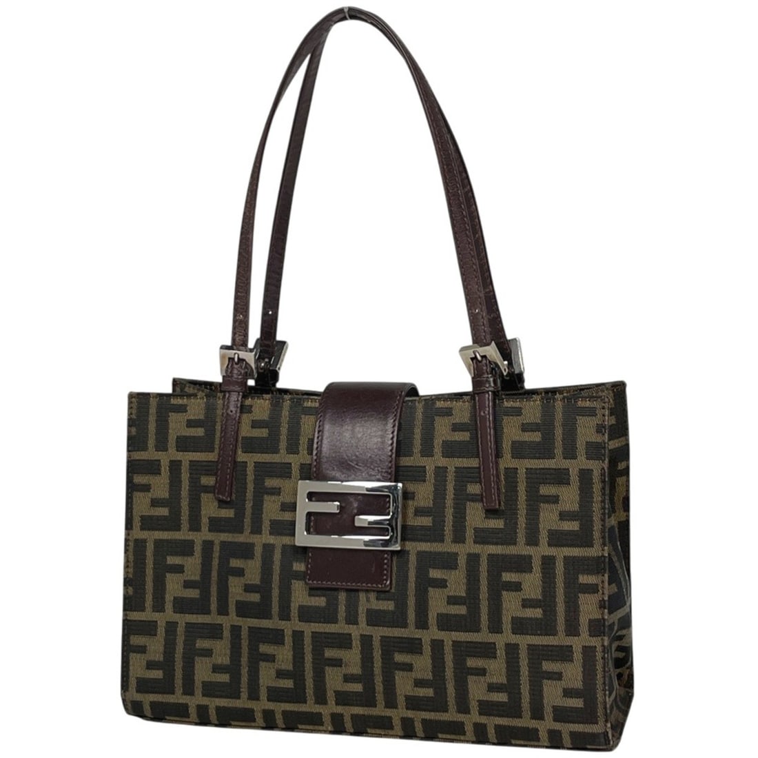 Fendi Zucca pattern tote bag, canvas, brown, women's.: --- Catalog ---Category: SizeSize (HxWxD): 19cm x 27.5cm x 9.5cm / 7.48'' x 10.82'' x 3.74''Category: DesignType: Tote bagColor: BrownGender: WomenMaterial: Zucca Category: GeneralBrand: Fendi--- Item