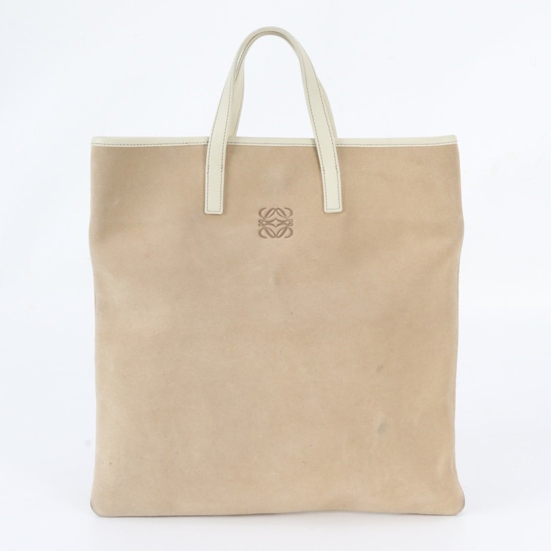 Vintage Loewe Anagram Leather Tote Bag, Handbag, Shoulder Handbag for Women: --- Catalog ---Category: SizeSize (HxWxD): 33cm x 32cm x 1cm / 12.99'' x 12.59'' x 0.39''Category: DesignType: Handbag, Shoulder bag, Tote bagColor: BeigeGender: WomenMaterial: Leather Category: Gener