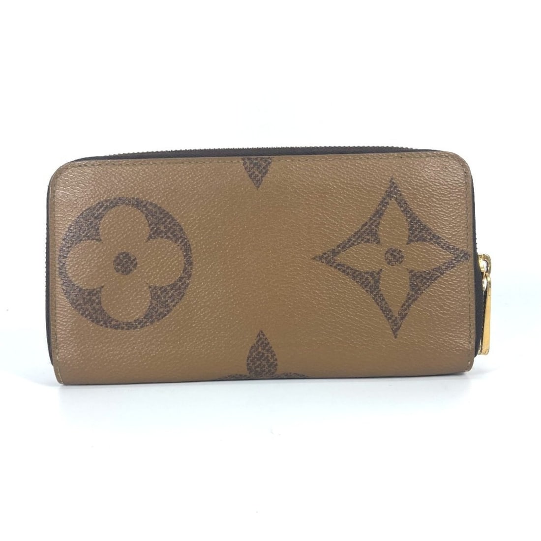 LOUIS VUITTON M69353 Giant Monogram Reverse Zippy Wallet Round Long Canvas Women's Brown L-240122-15: --- Catalog ---Category: SizeSize (HxWxD): 10cm x 19cm / 3.93'' x 7.48''Category: DesignType: Long wallet (bi-fold)Color: BrownGender: Men,WomenMaterial: Monogram Reverse Category: GeneralBrand: Louis