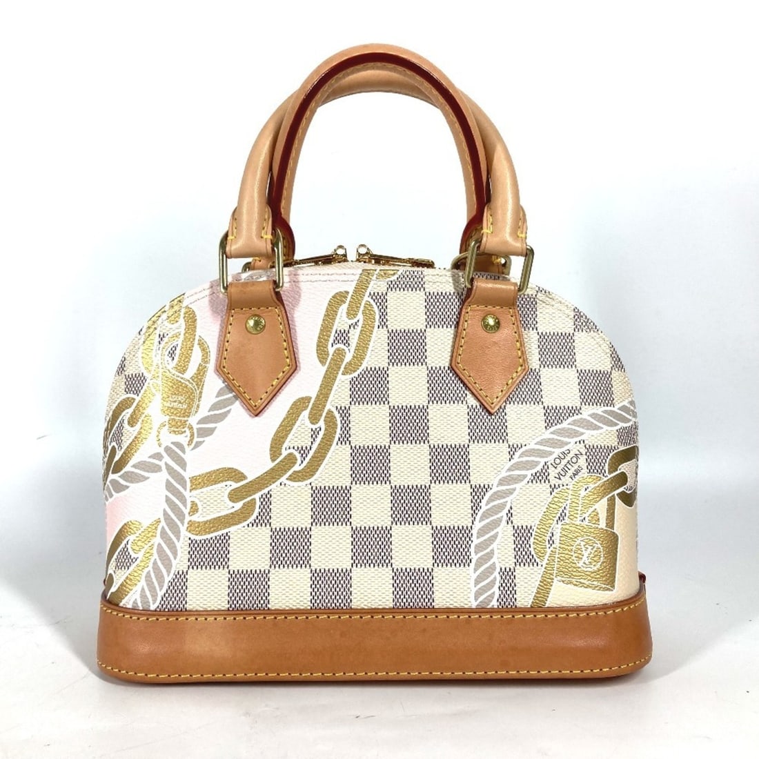 LOUIS VUITTON N40472 Damier Azur Nautical Collection Alma BB Bag Shoulder Handbag Canvas Women's: --- Catalog ---Category: SizeSize (HxWxD): 16.5cm x 23cm x 11.5cm / 6.49'' x 9.05'' x 4.52''Category: DesignType: Handbag, Shoulder bagColor: WhiteGender: WomenMaterial: Damier Azur , Canvas Category: