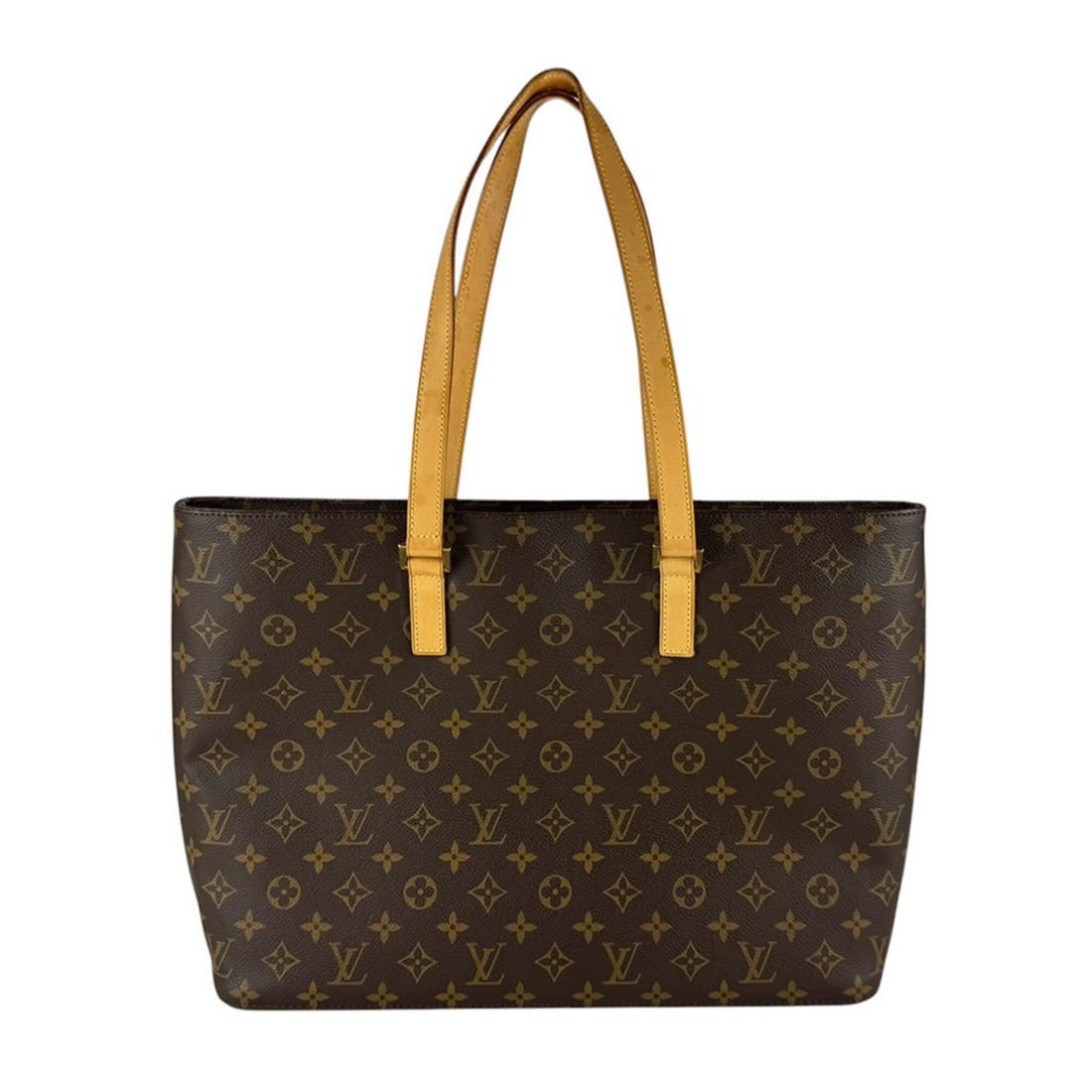 Louis Vuitton LOUIS VUITTON Monogram Luco handbag, canvas, brown, men's/women's, M51155 z10388: --- Catalog ---Category: SizeSize (HxWxD): 29cm x 43cm x 10cm / 11.41'' x 16.92'' x 3.93''Category: DesignType: HandbagColor: Brown, MonogramGender: Men,WomenMaterial: Monogram Category: GeneralMPN: M