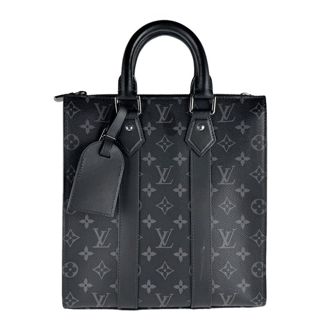 Louis Vuitton LOUIS VUITTON Handbag Shoulder Bag Monogram Eclipse Sac Plat Cross Black Gray Men's: --- Catalog ---Category: SizeSize (HxWxD): 27cm x 26cm x 6cm / 10.62'' x 10.23'' x 2.36''Category: DesignType: Handbag, Shoulder bagColor: Black, Gray, Monogram EclipseGender: MenMaterial: Monogram Ec