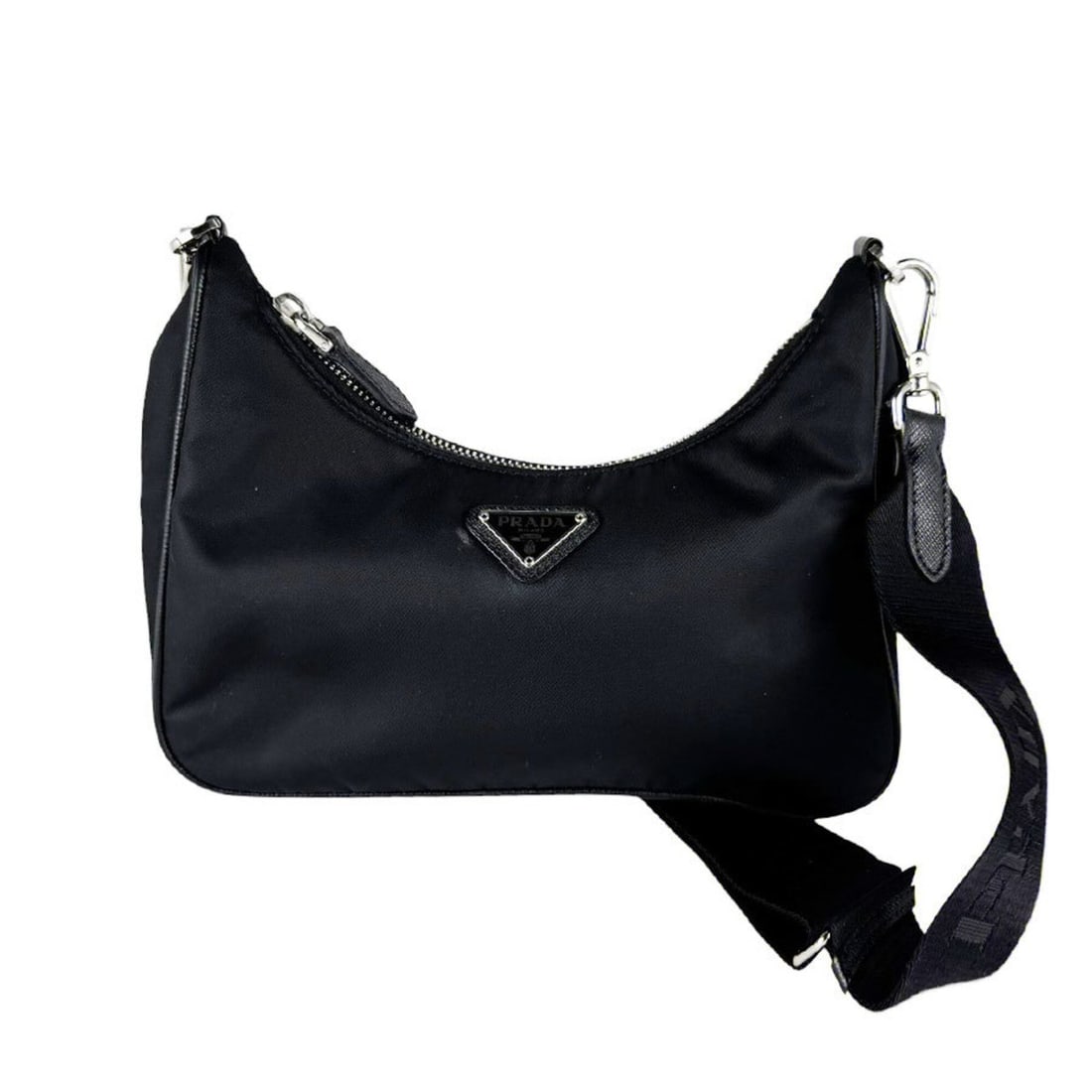 Prada PRADA Shoulder Bag, Nylon, Black, Women's z10382 (1 of 13)