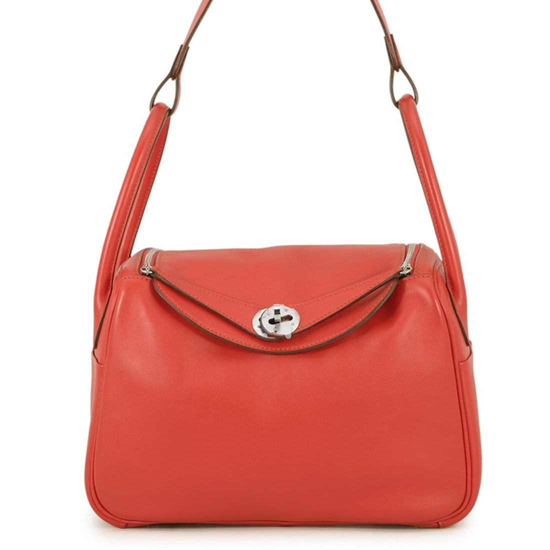 Hermes Lindy 26 Rouge Cou Swift Handbag, Y Stamp, 2-way Shoulder Bag, Lindy, Women's HERMES (1 of 13)