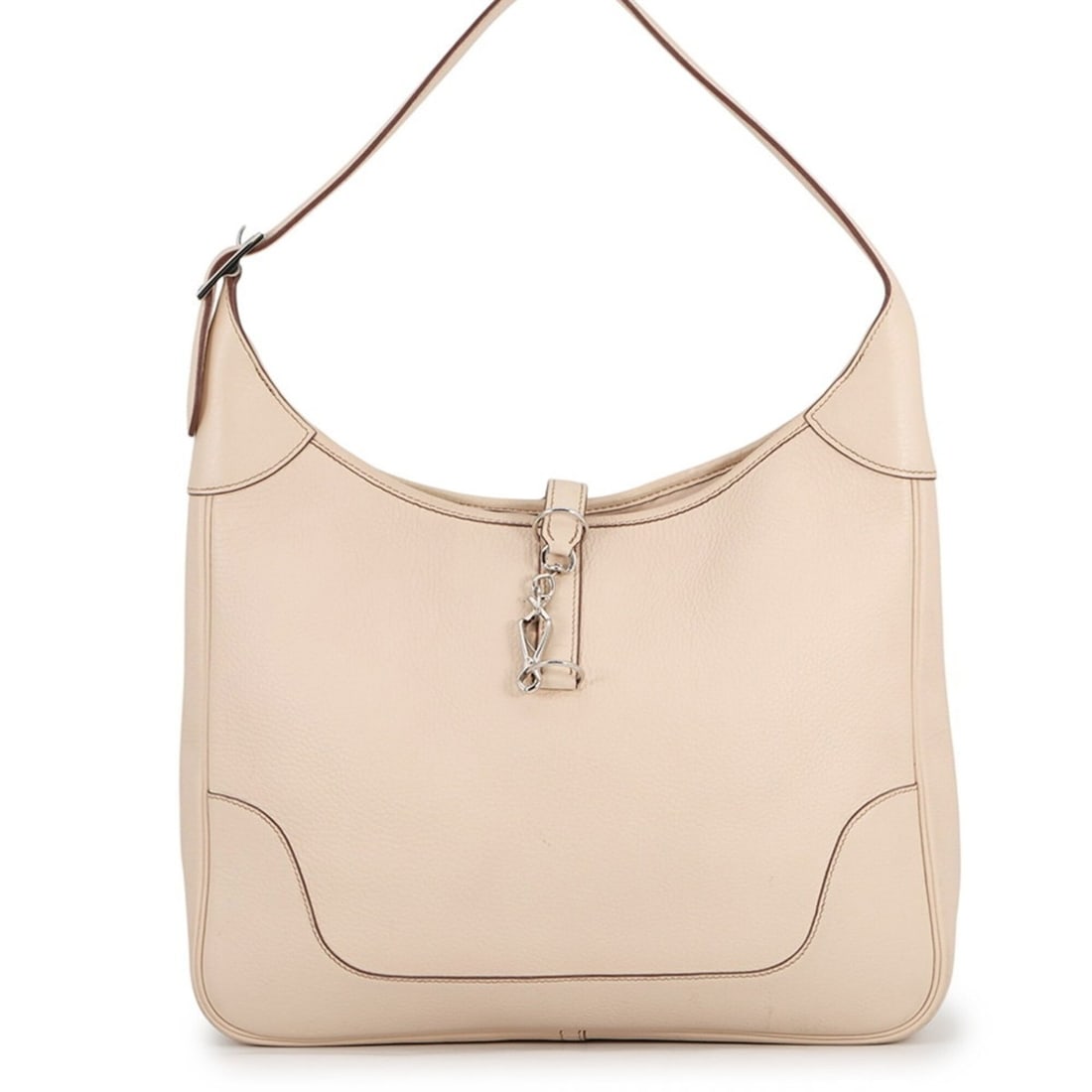 Hermes Shoulder Bag Trim 35 Ivory Taurillon Clemence Leather ?E Stamp Handbag HERMES: --- Catalog ---Category: SizeSize (HxWxD): 26cm x 35cm x 7cm / 10.23'' x 13.77'' x 2.75''Category: DesignType: Handbag, Shoulder bagColor: IvoryGender: WomenMaterial: Ivory Category: GeneralBrand: