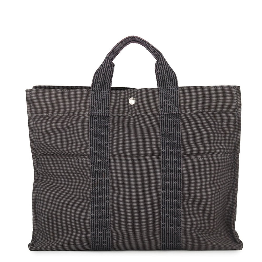 Hermes tote bag, Herline Tote MM canvas, HERMES handbag,: --- Catalog ---Category: SizeSize (HxWxD): 32cm x 42cm x 11cm / 12.59'' x 16.53'' x 4.33''Category: DesignType: Handbag, Tote bagColor: GrayGender: Women,MenMaterial: Canvas Category: GeneralBrand: