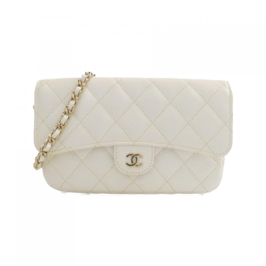 Chanel Timeless Classic Line AP2096: --- Catalog ---Category: SizeSize (HxWxD): 10.00mm x 17.00mm x 4.00mm / 0.39'' x 0.67'' x 0.16''Category: DesignColor: WhiteGender: WomenMaterial: LeatherLeather/Fur Type: Grained CalfskinCategory: Ge