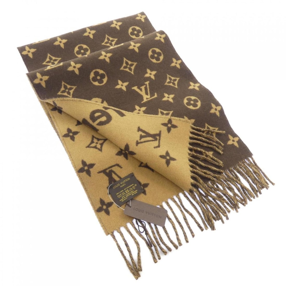 Louis Vuitton LOUIS VUITTON Monogram Scarf MP1891 SUPREME: --- Catalog ---Category: SizeSize (LxW): 1.8m x 30cm / 70.86'' x 11.81''Category: DesignType: StoleColor: Beige, BrownMaterial: Cashmere Category: GeneralMPN: MP1891 SUPREMEBrand: Louis Vuitton--- Ite