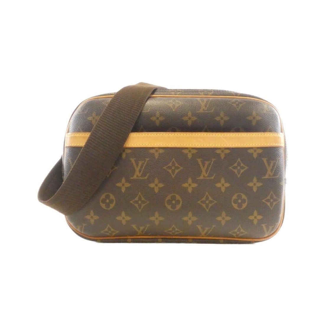 Louis Vuitton Monogram Reporter 28cm M45254 Shoulder Bag: --- Catalog ---Category: SizeSize (HxWxD): 21cm x 28cm x 12cm / 8.26'' x 11.02'' x 4.72''Category: DesignType: Shoulder bagColor: MarronGender: WomenMaterial: Coated canvas Hardware Color: