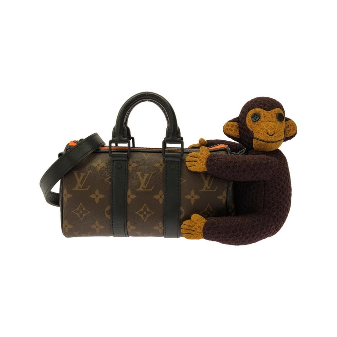 Louis Vuitton Monogram (LV Friends) Keepall XS M80118 Boston Bag: --- Catalog ---Category: SizeSize (HxWxD): 12cm x 21cm x 9cm / 4.72'' x 8.26'' x 3.54''Category: DesignType: Boston bagColor: MarronGender: Men,WomenMaterial: Coated canvas Category: GeneralMPN: