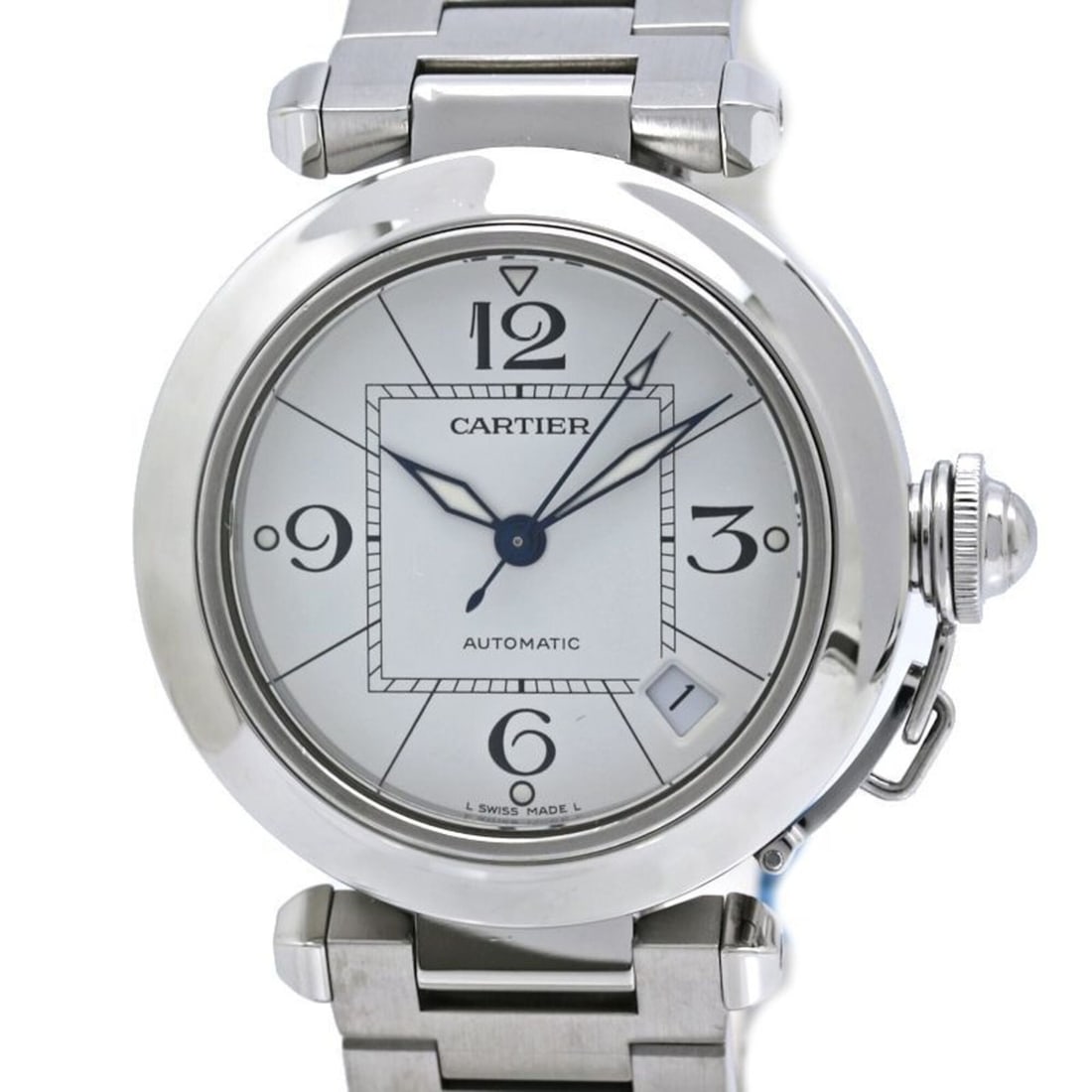 CARTIER Cartier Pasha C W31074M7 Watch Boys Stainless Steel 40501 (1 of 11)