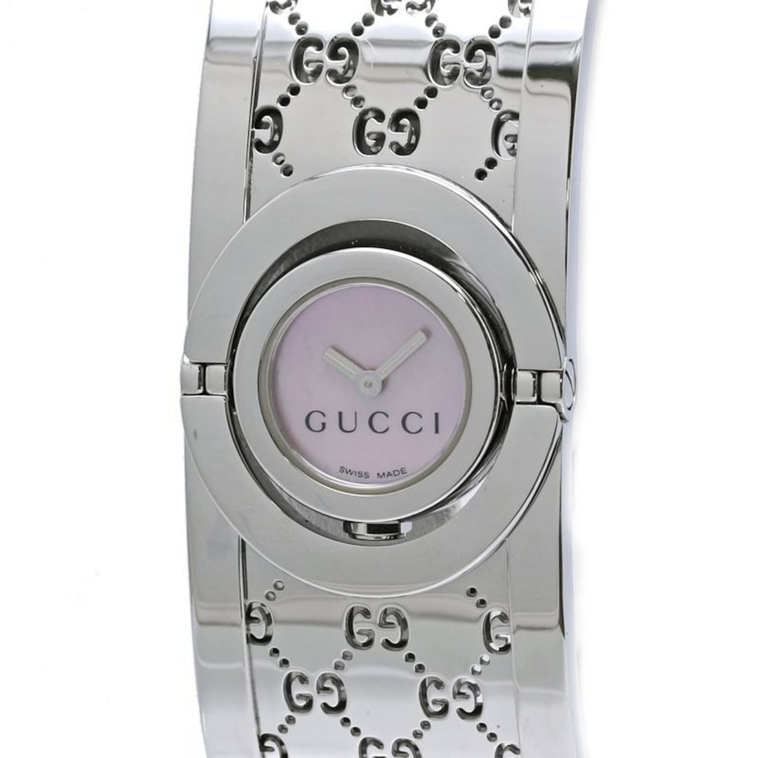 GUCCI Toile Bangle YA112513 112 Women's Watch SS 40522 (1 of 11)