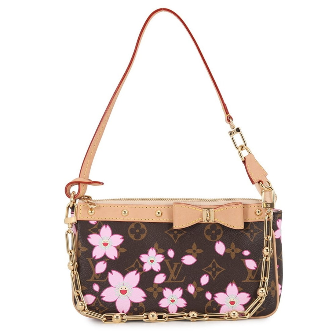 Louis Vuitton handbag Monogram Cherry Blossom LV x TM Pochette Accessoires M13666 Handbag Pouch: --- Catalog ---Category: SizeSize (HxWxD): 12.5cm x 21cm x 4.5cm / 4.92'' x 8.26'' x 1.77''Category: DesignType: Handbag, Pochette, PouchColor: Monogram, PinkGender: WomenMaterial: Monogram Category: