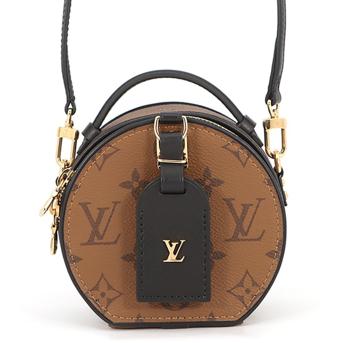 Louis Vuitton Shoulder Bag Monogram Reverse Mini Boite Chapeau M68276 LOUIS VUITTON 2-way Handbag: --- Catalog ---Category: SizeSize (HxWxD): 11.5cm x 12.5cm x 6cm / 4.52'' x 4.92'' x 2.36''Category: DesignType: Handbag, Shoulder bagColor: Beige, Monogram ReverseGender: WomenMaterial: Monogram