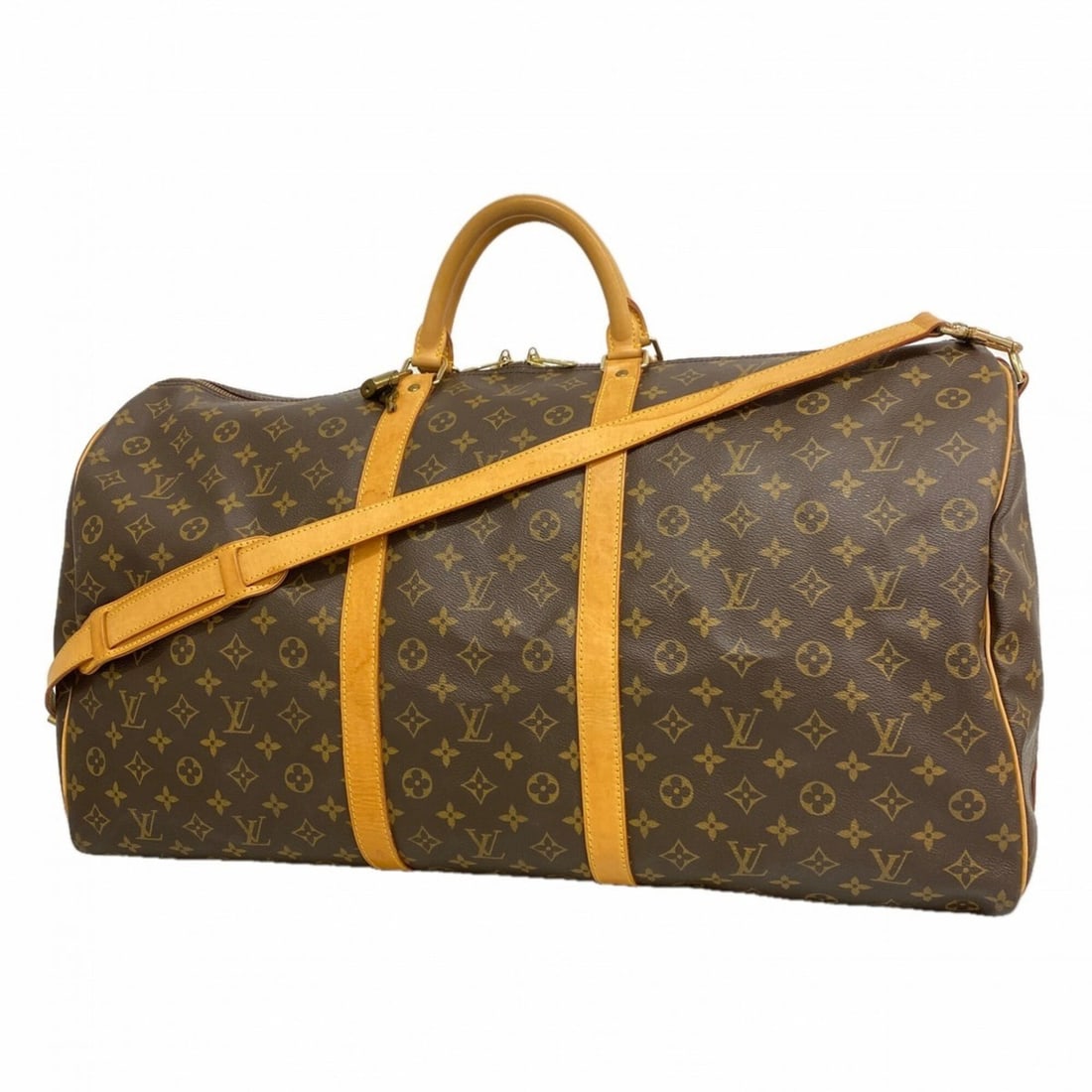 Louis Vuitton Bags - Boston Monogram Keepall Bandoulière 60 M41412 Brown Men's & Women's: --- Catalog ---Category: SizeSize (HxWxD): 33cm x 61cm x 26cm / 12.99'' x 24.01'' x 10.23''Category: DesignType: Boston bagColor: BrownGender: Men,WomenCategory: GeneralMPN: M41412Brand: Louis Vuitton