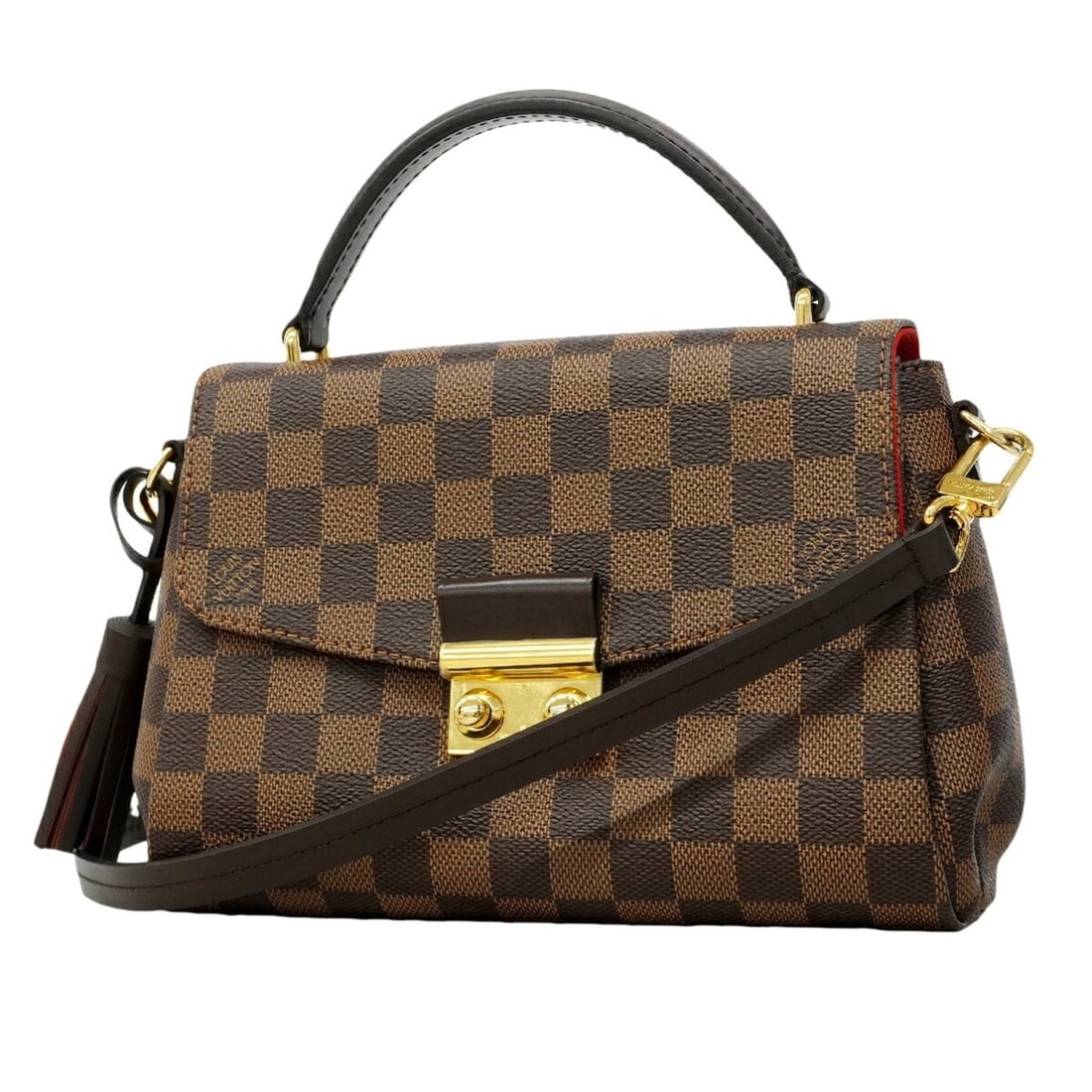 Louis Vuitton Damier Croisette N53000 Ebene 2-way handbag for women: --- Catalog ---Category: SizeSize (HxWxD): 17cm x 23cm x 9cm / 6.69'' x 9.05'' x 3.54''Category: DesignType: HandbagColor: EbeneGender: WomenCategory: GeneralMPN: N53000Brand: Louis Vuitton--- Item Li