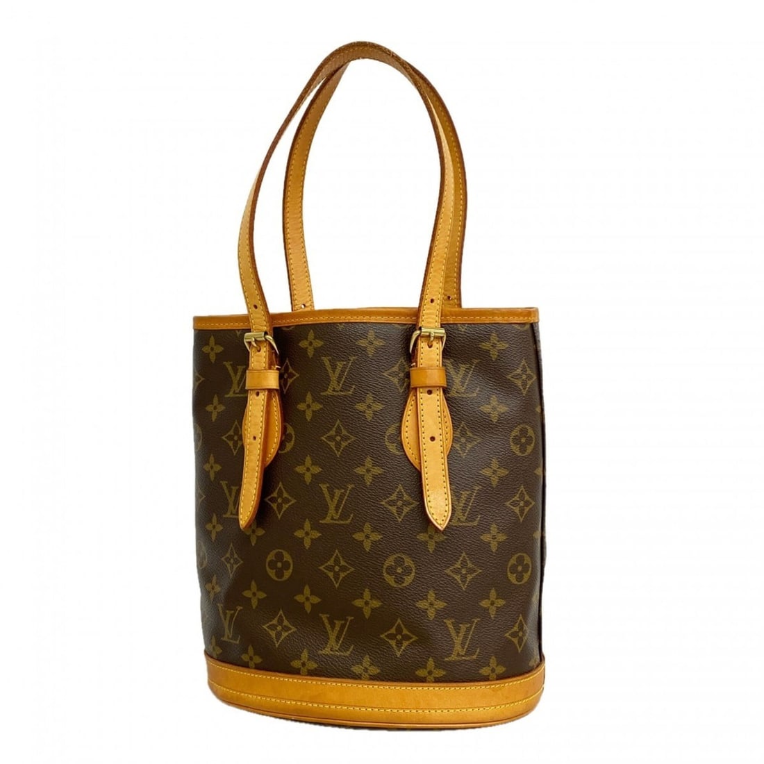 Louis Vuitton Monogram Bucket PM Tote Bag M42238 Brown (Women's) (1 of 9)