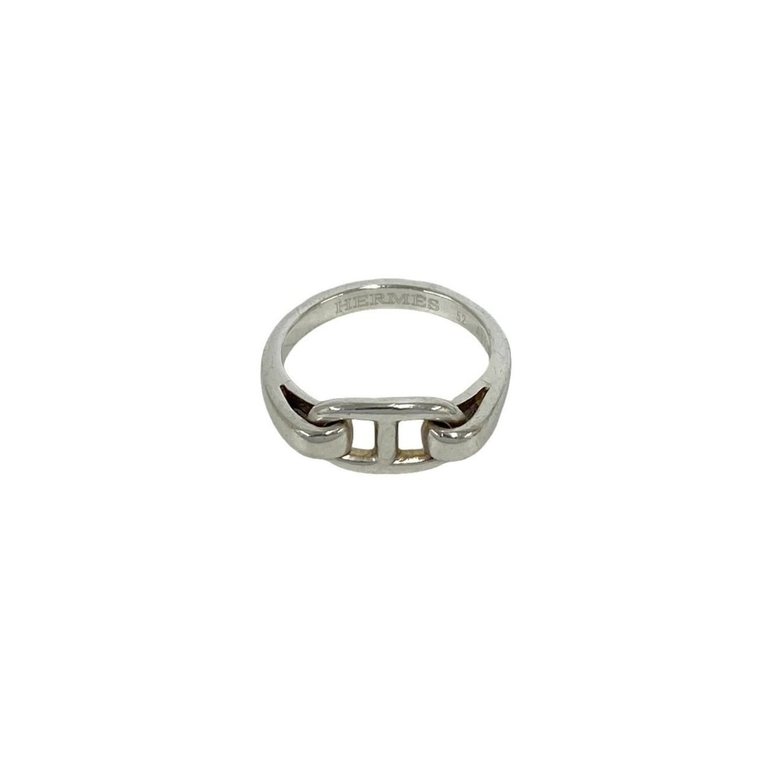 HERMES Chaine d'Ancre Enchainée Ring, Sterling Silver 925, Accessory, Item No. 36369: --- Catalog ---Category: SizeJP Size: 11US Size: 6Category: DesignType: Band ringColor: SilverGender: WomenMaterial: Silver 925Category: GeneralBrand: Hermes--- Item List ---Section: ConditionRanking: