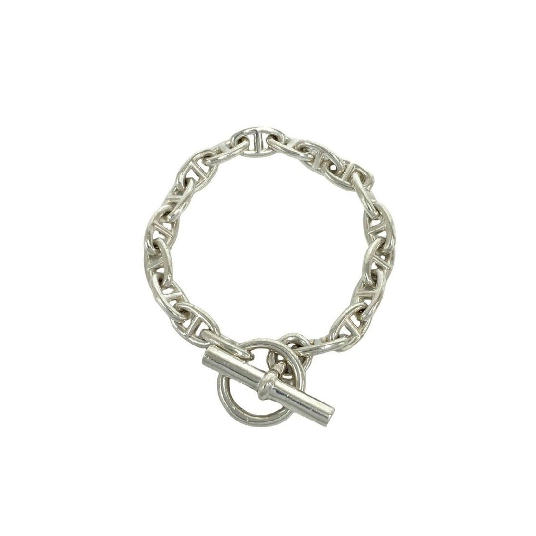 HERMES Chaine d'Ancre PM 18-link bracelet, sterling silver 925 chain, accessory, silver, 36359: --- Catalog ---Category: SizeLength: 20cm / 7.87''Category: DesignType: Charm braceletColor: SilverGender: WomenMaterial: Silver 925Category: GeneralBrand: Hermes--- Item List ---Section: ConditionRan