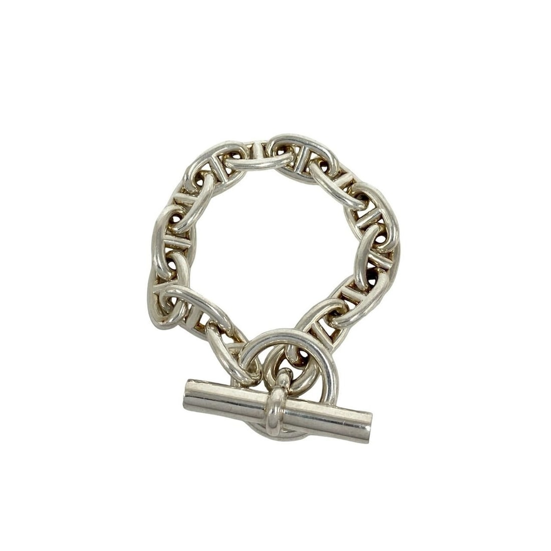 HERMES Chaine d'Ancre MM 13-link bracelet, sterling silver 925 chain, accessory, silver, 36332: --- Catalog ---Category: SizeLength: 17cm / 6.69''Category: DesignType: Charm braceletColor: SilverGender: WomenMaterial: Silver 925Category: GeneralBrand: Hermes--- Item List ---Section: ConditionRan