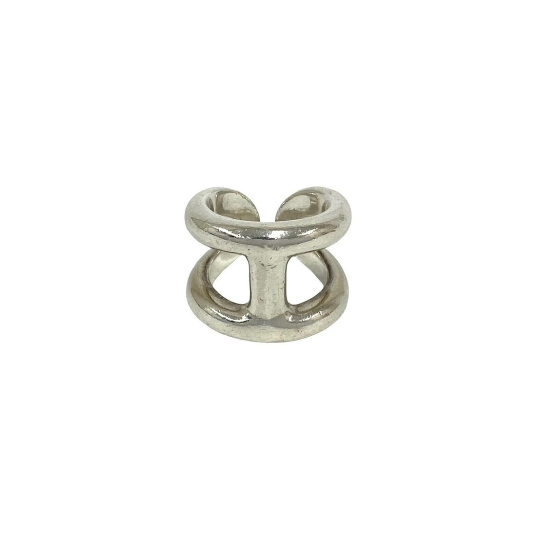 HERMES Osmo's Ring, Sterling Silver 925, Accessory, Item No. 23917: --- Catalog ---Category: SizeJP Size: 8US Size: 4.5Category: DesignType: Band ringColor: SilverGender: WomenMaterial: Silver 925Category: GeneralBrand: Hermes--- Item List ---Section: ConditionRanking