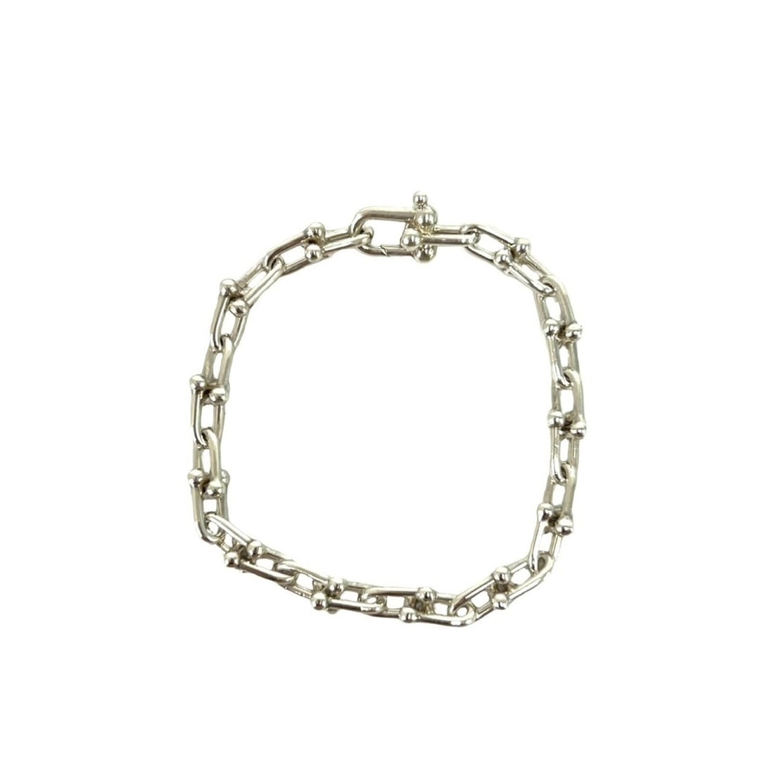 TIFFANY&Co. Tiffany HardWear Small Link Bracelet, Sterling Silver 925, Accessory, 60629: --- Catalog ---Category: SizeLength: 19cm / 7.48''Category: DesignType: Charm braceletColor: SilverGender: WomenMaterial: Silver 925Category: GeneralBrand: Tiffany--- Item List ---Section: ConditionRa