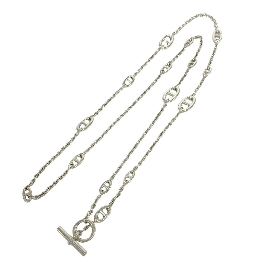 HERMES Vintage Margiela Era Farandole Necklace, Sterling Silver 925 Chain Pendant, 38717 (1 of 20)