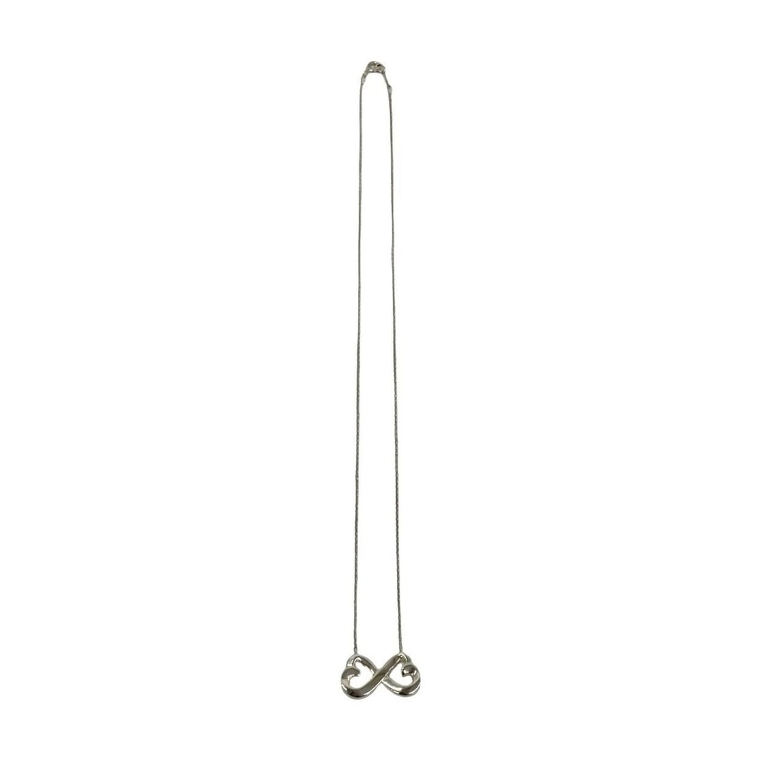 TIFFANY&Co. Tiffany Double Loving Heart Necklace, Sterling Silver 925 Pendant, Accessory, Silver,: --- Catalog ---Category: SizePendant Size: 10mm x 22mm / 0.39'' x 0.86''Neck Circumference: 41 cm / 16.14''Category: DesignColor: SilverGender: WomenMaterial: Silver 925Pendant Type: PendantNecklace T