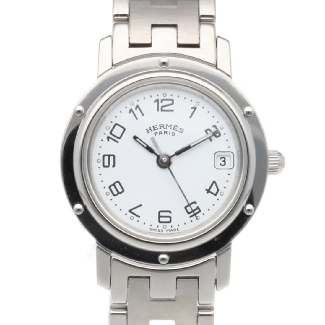 Hermes Clipper Watch, Stainless Steel CL4.210 Quartz Women's Watch (1 of 17)