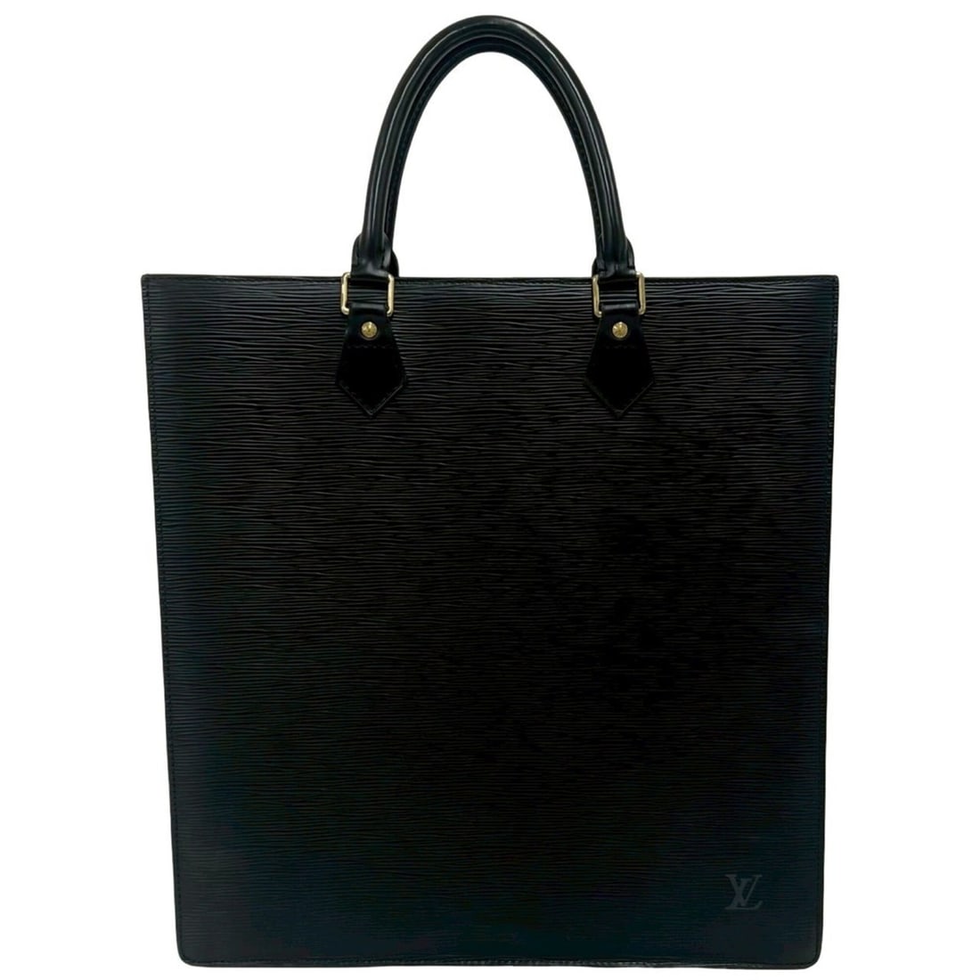 LOUIS VUITTON Louis Vuitton Sac Plat Epi Leather Genuine Handbag Business Bag Tote Noir 77-10: --- Catalog ---Category: SizeSize (HxWxD): 38cm x 36cm x 8.5cm / 14.96'' x 14.17'' x 3.34''Category: DesignType: Handbag, Tote bagColor: BlackGender: WomenMaterial: Leather Category: GeneralBrand: Lou