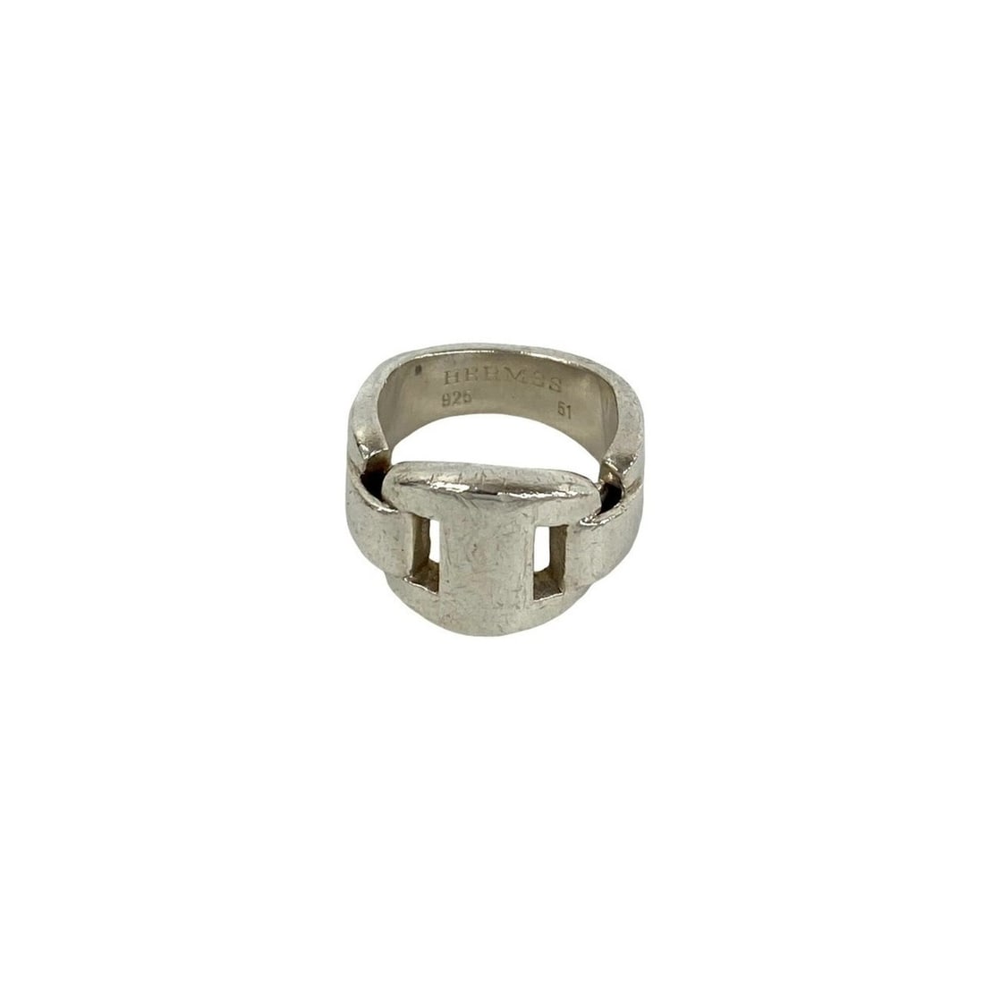 HERMES Vintage Cassiopeia Ring, Sterling Silver 925, Accessory, Item No. 71580: --- Catalog ---Category: SizeJP Size: 9.5US Size: 5Category: DesignType: Band ringColor: SilverGender: WomenMaterial: Silver 925Category: GeneralBrand: Hermes--- Item List ---Section: ConditionRanking