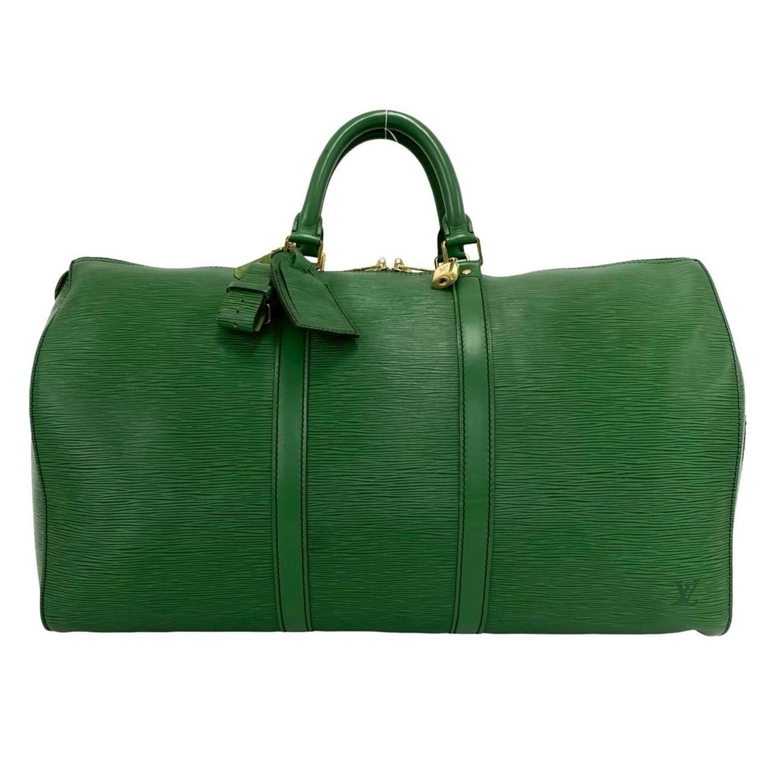 LOUIS VUITTON Vintage Keepall 55 Epi Leather Boston Bag Travel Borneo Green 43190: --- Catalog ---Category: SizeSize (HxWxD): 29cm x 51cm x 23cm / 11.41'' x 20.07'' x 9.05''Category: DesignType: Boston bagColor: GreenGender: WomenMaterial: Leather Category: GeneralBrand: Louis Vuitt