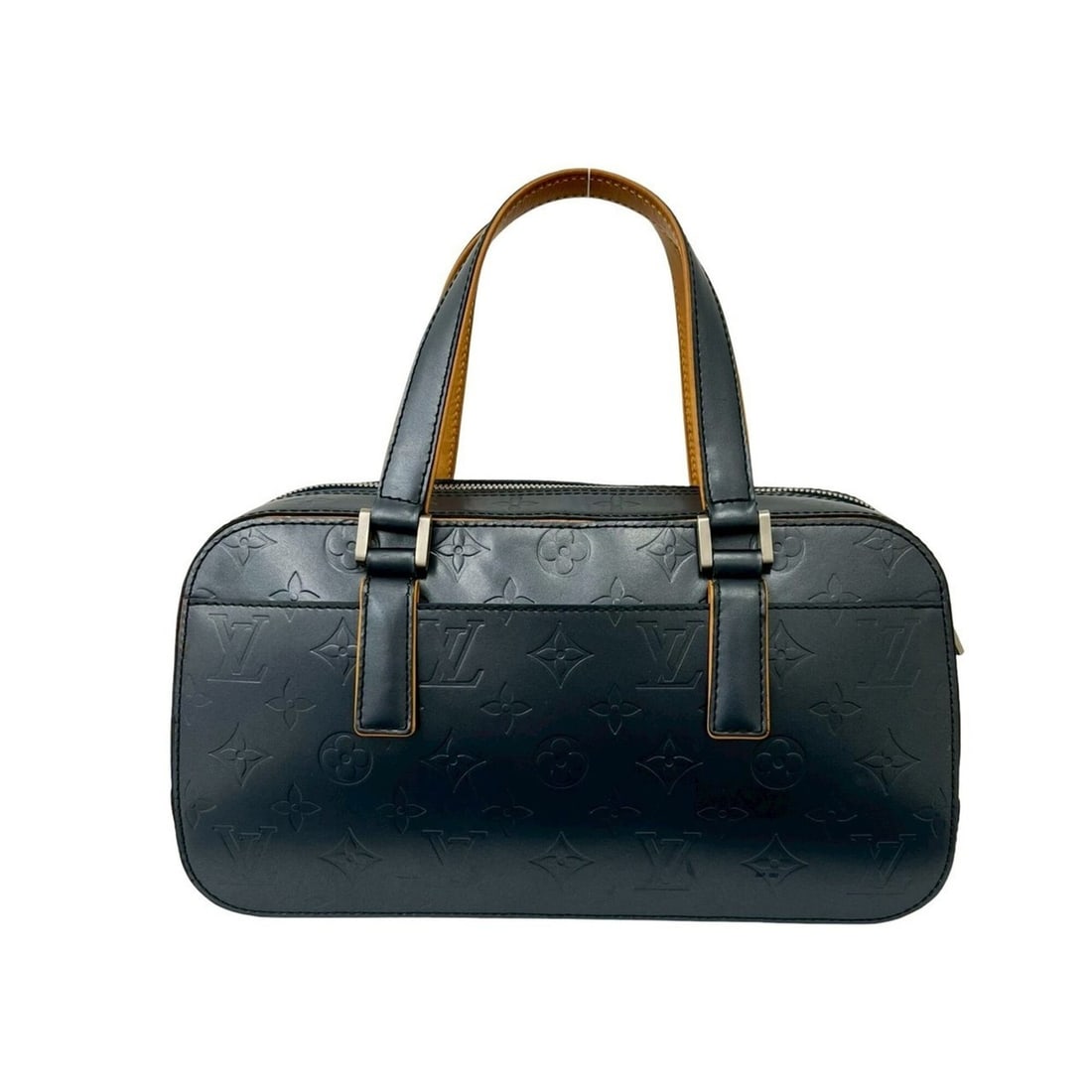 LOUIS VUITTON Louis Vuitton Shelton Monogram Matte Leather Genuine Handbag Mini Boston Bag Navy: --- Catalog ---Category: SizeSize (HxWxD): 16cm x 29.5cm x 10cm / 6.29'' x 11.61'' x 3.93''Category: DesignType: Boston bag, HandbagColor: NavyGender: WomenMaterial: Leather Category: GeneralBrand: Lo
