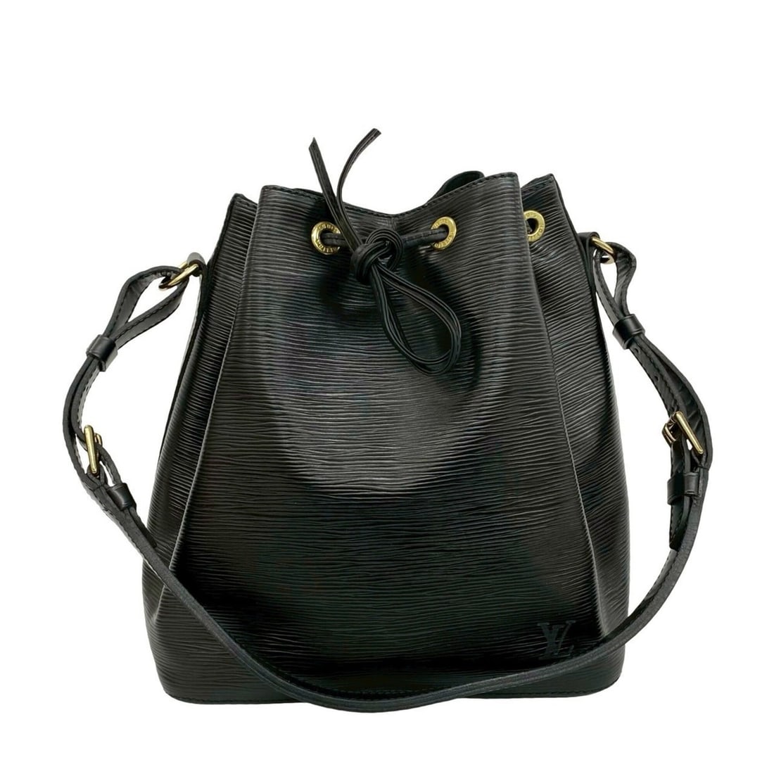 LOUIS VUITTON Vintage Noe Epi Leather Drawstring Semi-One Shoulder Bag, Black 85935 (1 of 9)
