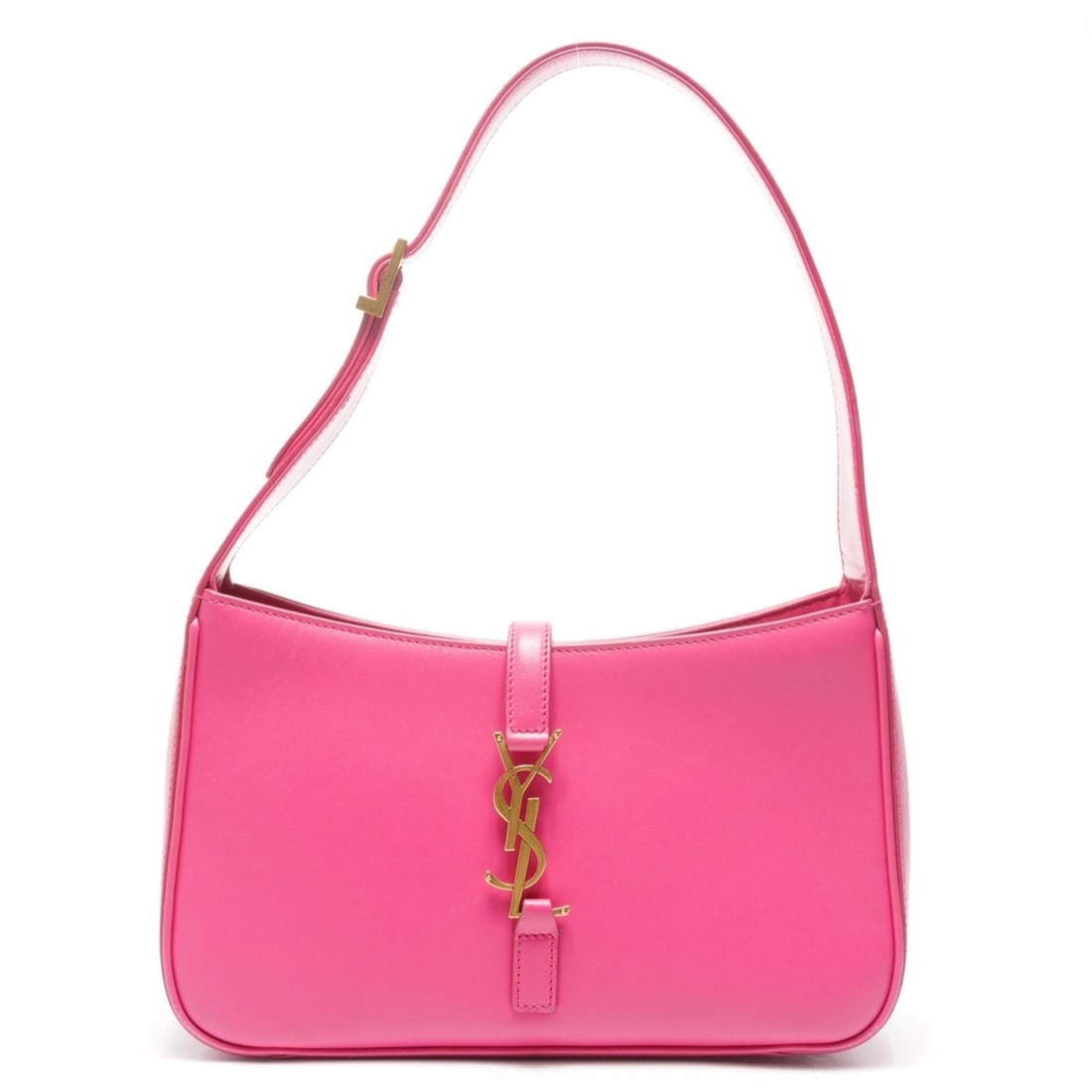 Yves Saint Laurent Le 5 A 7 Leather Hobo Shoulder Bag in Pink: --- Catalog ---Category: SizeSize (HxWxD): 14.5cm x 24cm x 6cm / 5.7'' x 9.44'' x 2.36''Category: DesignType: Shoulder bagColor: PinkGender: WomenCategory: GeneralBrand: Yves Saint LaurentCountry of O