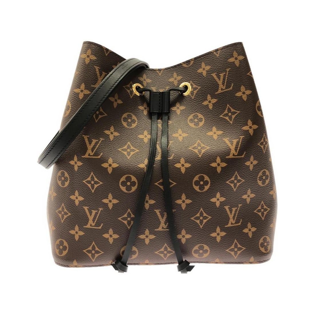 Louis Vuitton Monogram Neo Noe MM M44020 Shoulder Bag: --- Catalog ---Category: SizeSize (HxWxD): 26cm x 26cm x 17cm / 10.23'' x 10.23'' x 6.69''Category: DesignType: Shoulder bagColor: Black, MarronGender: Women,MenMaterial: Coated canvas Hardware Color: