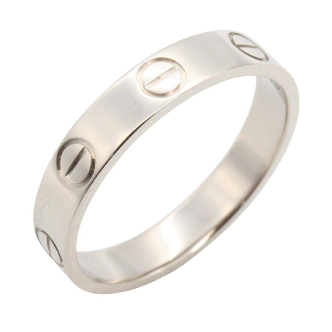 Cartier Mini Love Ring, 18K White Gold (18KWG), Women's, Silver Tone, B4085151: --- Catalog ---Category: SizeJP Size: 10US Size: 5.5Category: DesignType: Band ringColor: SilverGender: WomenMaterial: White gold (18K)Category: GeneralMPN: B4085151Brand: Cartier--- Item List ---Sect