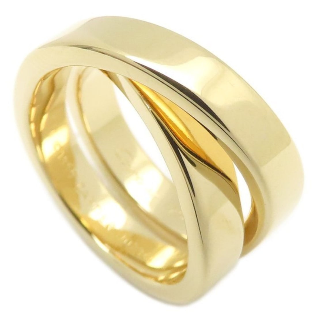 CARTIER Nouvelle Vague Ring, Size #51, 18K Yellow Gold, Women's, Item No. 295700: --- Catalog ---Category: SizeJP Size: 10.5US Size: 5.5Category: DesignType: Band ringGender: WomenMaterial: Yellow gold (18K)Category: GeneralBrand: Cartier--- Item List ---Section: ConditionRanking: 