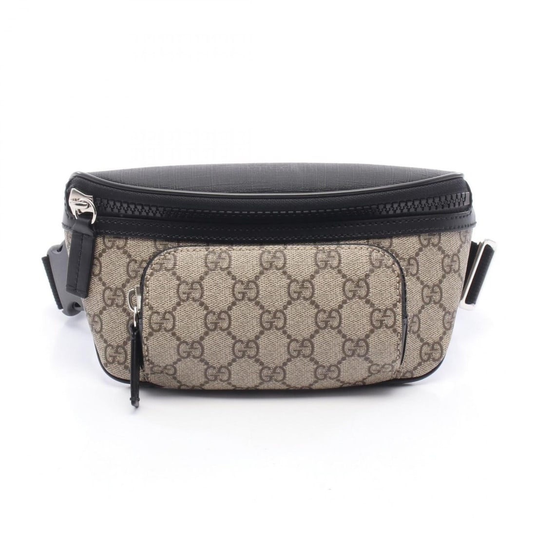 Gucci GG Supreme Belt Bag, Waist Body Handbag, Coated Canvas, Leather, Women's, Beige, Brown, Black,: --- Catalog ---Category: SizeSize (HxWxD): 12.5cm x 19cm x 1.5cm / 4.92'' x 7.48'' x 0.59''Category: DesignType: Fanny pack, HandbagColor: Beige, Black, BrownGender: WomenMaterial: GG Supreme , Leathe