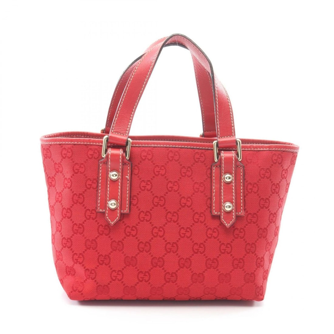 Gucci GG Canvas Tote Bag Handbag Leather Women's Red 257249: --- Catalog ---Category: SizeSize (HxWxD): 17.5cm x 21cm x 11cm / 6.88'' x 8.26'' x 4.33''Category: DesignType: Handbag, Tote bagColor: Red colorGender: WomenMaterial: GG canvas , Leather Category: Ge