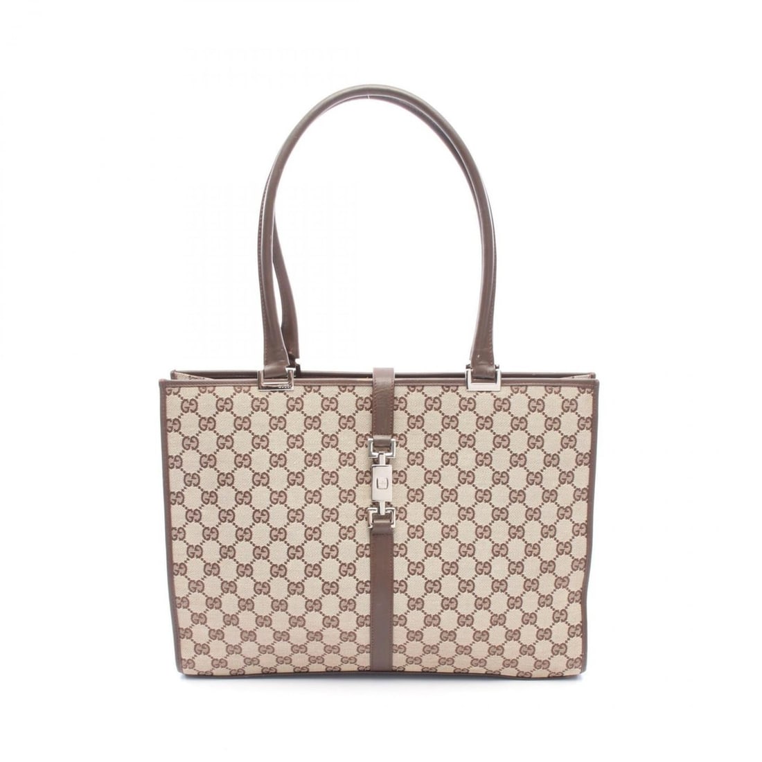 Gucci GG Canvas Tote Bag Handbag, and Leather, Women's, Beige/Brown, 002?1074: --- Catalog ---Category: SizeSize (HxWxD): 26.5cm x 38cm x 9.5cm / 10.43'' x 14.96'' x 3.74''Category: DesignType: Handbag, Tote bagColor: Beige, BrownGender: WomenMaterial: GG canvas , Leather Catego