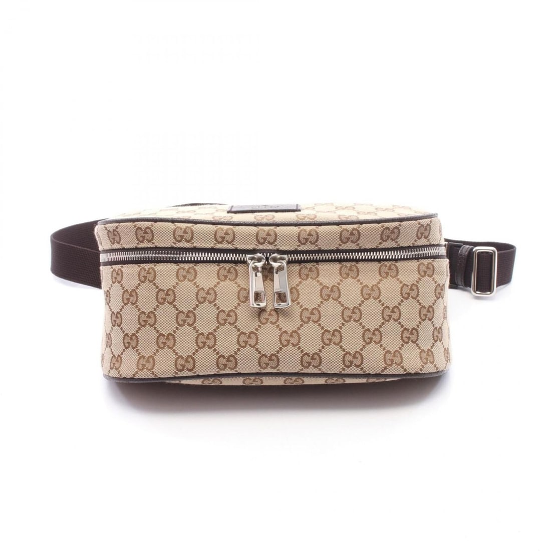 Gucci GG Canvas Waist Bag, Body Handbag, Leather, Men's & Women's, Beige Brown, 630915: --- Catalog ---Category: SizeSize (HxWxD): 12cm x 27cm x 15cm / 4.72'' x 10.62'' x 5.9''Category: DesignType: Fanny packColor: Beige, BrownGender: Men,WomenMaterial: GG canvas , Leather Category: Gene