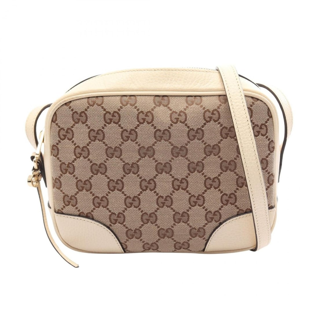Gucci Bree GG Canvas Shoulder Bag/Handbag, and Leather, Women's, Beige/Ivory, 449413: --- Catalog ---Category: SizeSize (HxWxD): 17cm x 20cm x 7cm / 6.69'' x 7.87'' x 2.75''Category: DesignType: Handbag, Shoulder bagColor: Beige, IvoryGender: WomenMaterial: Canvas , Leather Category: G