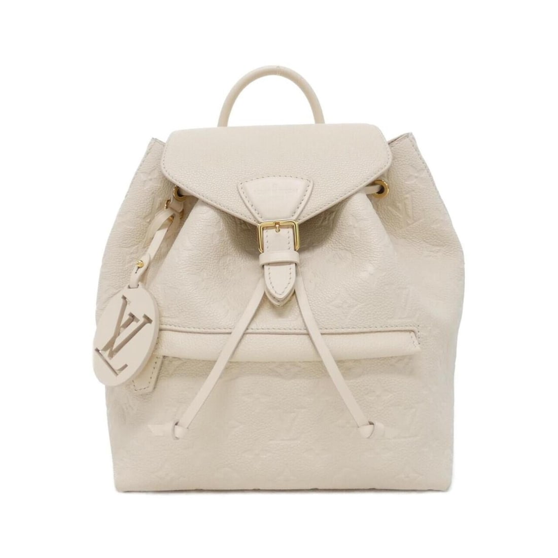 Louis Vuitton Monogram Empreinte Montsouris PM M45397 Backpack: --- Catalog ---Category: SizeSize (HxWxD): 27cm x 23cm x 15cm / 10.62'' x 9.05'' x 5.9''Category: DesignType: BackpackColor: CreamGender: WomenMaterial: Leather Hardware Color: GoldLeather/Fur Type: