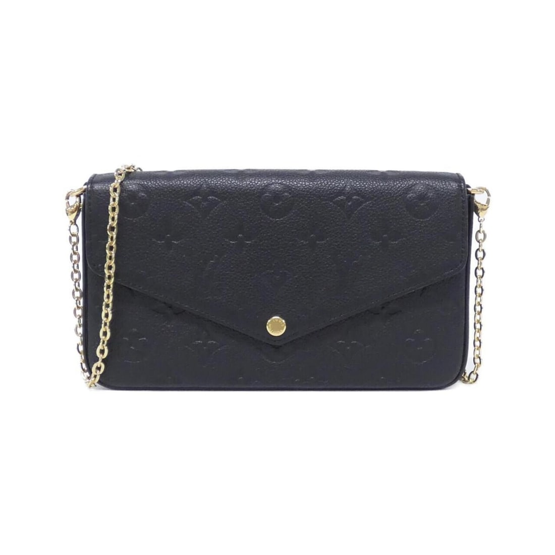 Louis Vuitton Monogram Empreinte Pochette Felicie M82477 Shoulder Bag: --- Catalog ---Category: SizeSize (HxWxD): 12cm x 21cm x 3cm / 4.72'' x 8.26'' x 1.18''Category: DesignType: Pochette, Shoulder bagColor: BlackGender: WomenMaterial: Leather Hardware Color: