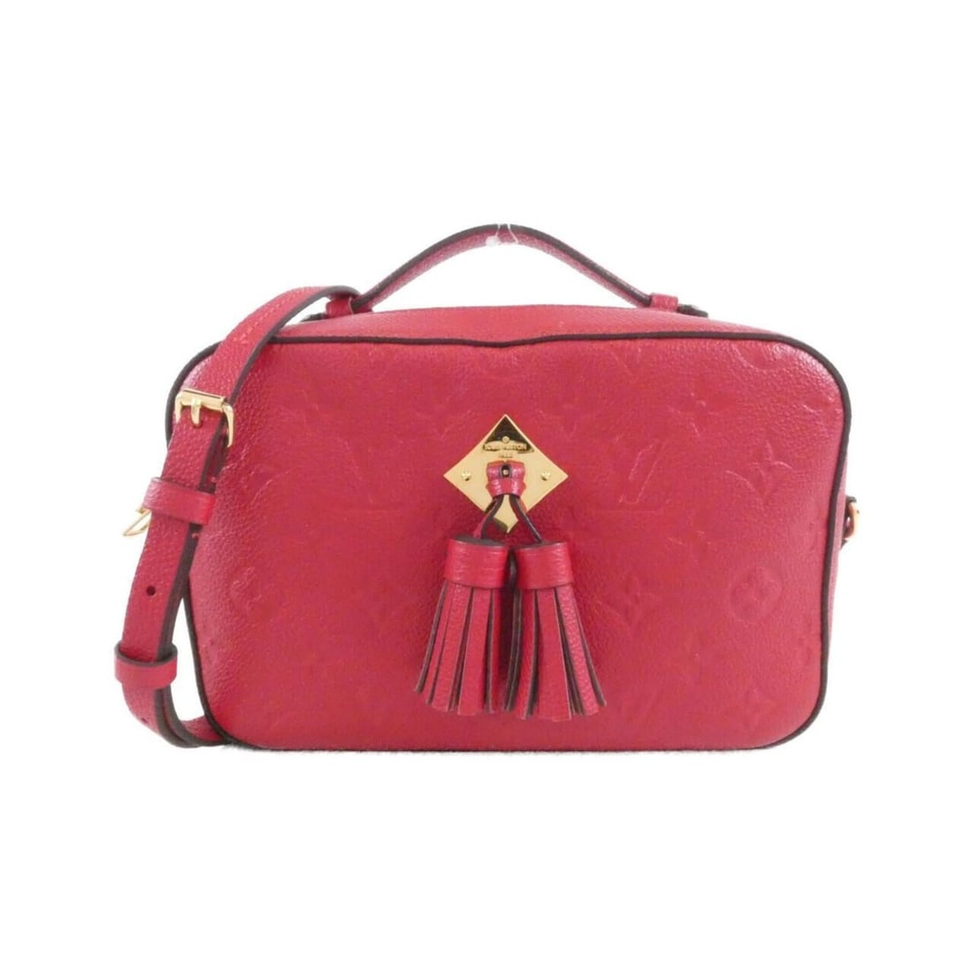 Louis Vuitton Monogram Empreinte Saint-Onge M44606 Shoulder Bag: --- Catalog ---Category: SizeSize (HxWxD): 16cm x 22cm x 8cm / 6.29'' x 8.66'' x 3.14''Category: DesignType: Shoulder bagColor: Red colorGender: WomenMaterial: Leather Hardware Color: GoldLeather/Fur