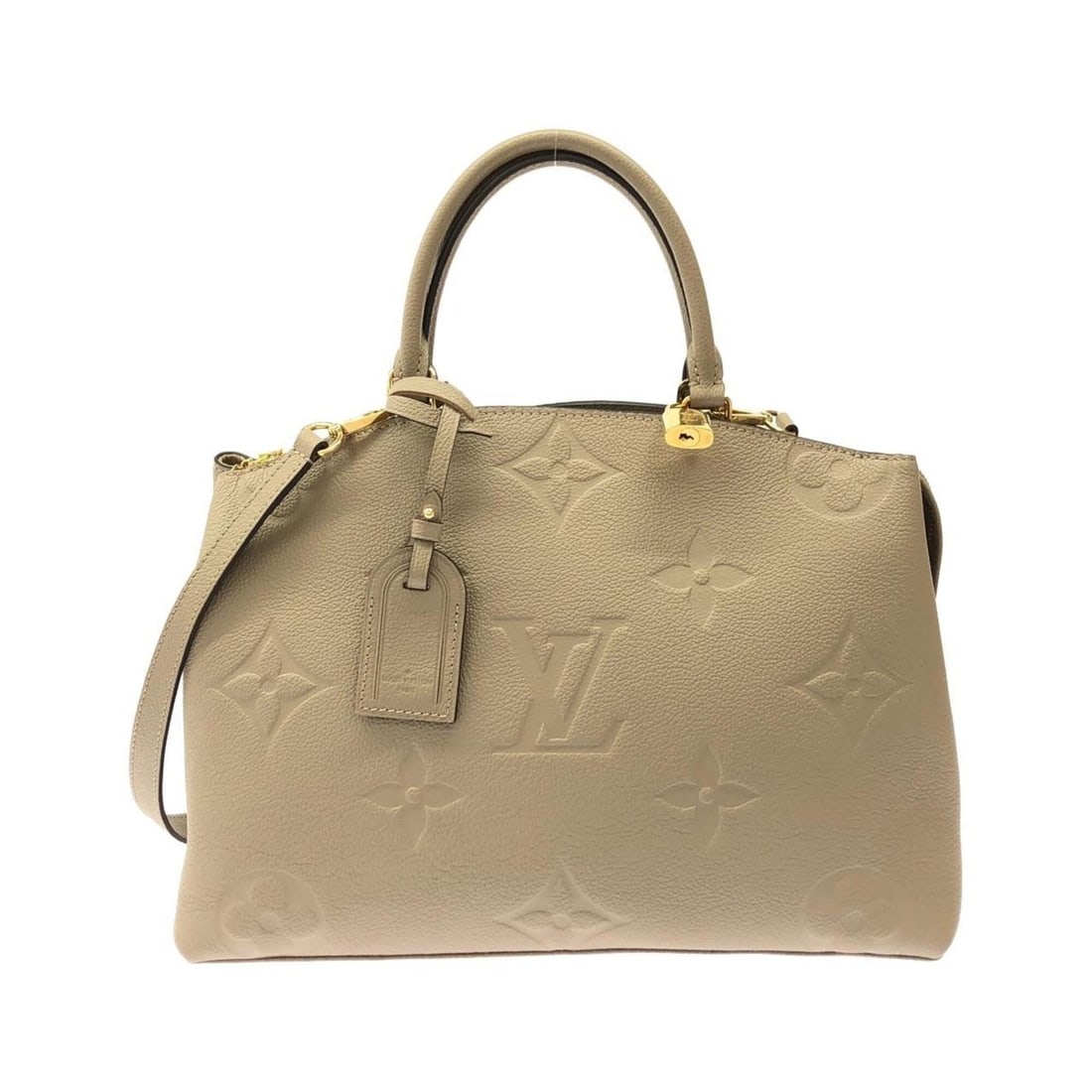 Louis Vuitton Monogram Empreinte Grand Palais MM M45833 Handbag: --- Catalog ---Category: SizeSize (HxWxD): 25cm x 35cm x 16cm / 9.84'' x 13.77'' x 6.29''Category: DesignType: HandbagColor: TourterelleGender: Men,WomenMaterial: Leather Hardware Color:
